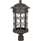 Designers Fountain 31136A-ORB Ellington Outdoor Post Lantern Light, Oil Rubbed Bronze