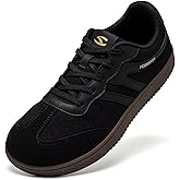 HOBIBEAR Barefoot Shoes Wide Casual Lace Up Retro Fashion Sneakers for Women Men