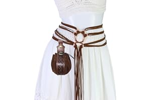 Handcrafts Victorian Waist Knotted Rope Belt With Detachable Medieval Purse For Renaissant Faires And Fantasy Outfit Victoria