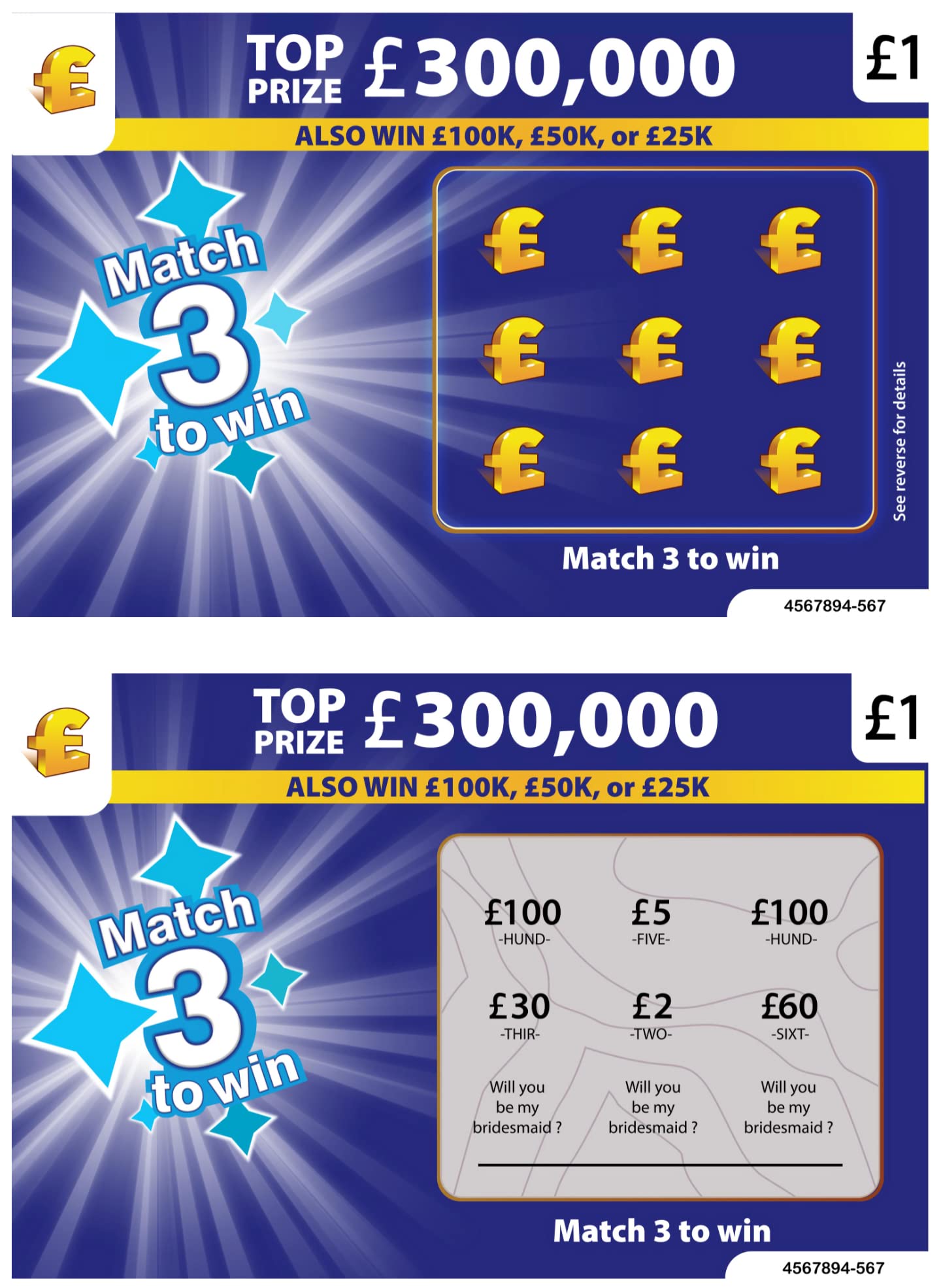 Set of 6 Bridesmaid Proposal Cards | Will You Be My Bridesmaid Card | Unique Bridesmaid Gift Wedding Card | Sentimental Will You Be My Maid of Honour Gifts | Wedding Accessories | 6 Scratch Tickets