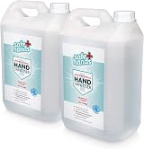Safe Hands Hand Sanitiser Gel Alcohol Free 5L Pack 2 Star Brite UK