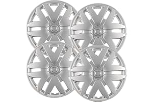 Hubcaps.com - Premium Quality 16 inch Silver Hubcaps/Wheel Covers fits 2004 2005 2006 2007 2008 2009 and 2010 Toyota Sienna, Heavy Duty Construction (Set of 4)