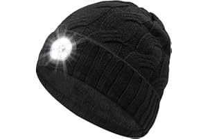 EASTPIN Mens Gifts Beanie Hat with Light: Stocking Stuffers Women Men Rechargeable Cap LED Flashlight Winter Hats Gift Ideas for Dad