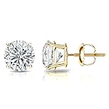 Diamond Wish 14k Yellow Gold Round Diamond Stud