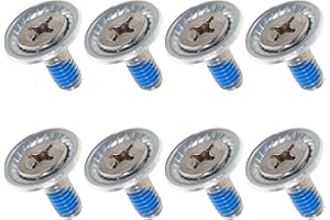 MAGICLULU 8pcs Snowboard Binding Mounting Screws with Washers Stainless Steel Replacement Hardware