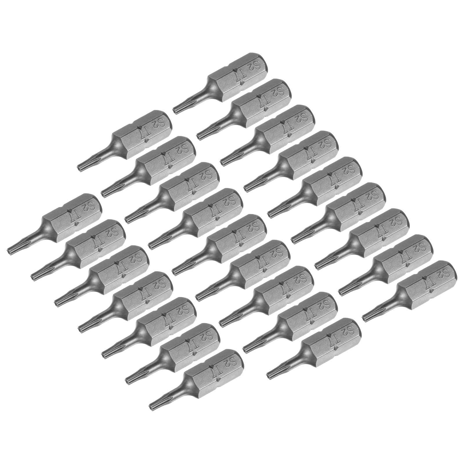 uxcell Torx Bits 1/4 Inch Hex Shank 25mm Length Magnetic Screwdriver T7 Screw Driver Bit S2 Alloy Steel 25pcs