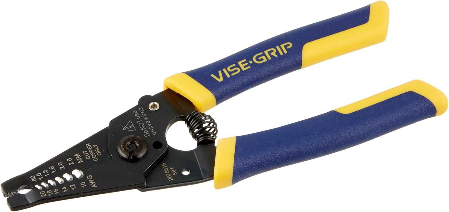 IRWIN 2078316 VISE-GRIP Wire Stripping Tool/Wire Cutter, 6 ...