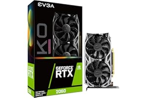 EVGA 06G-P4-2068-KR GeForce RTX 2060 KO Ultra Gaming, 6GB GDDR6, Dual Fans, Metal Backplate
