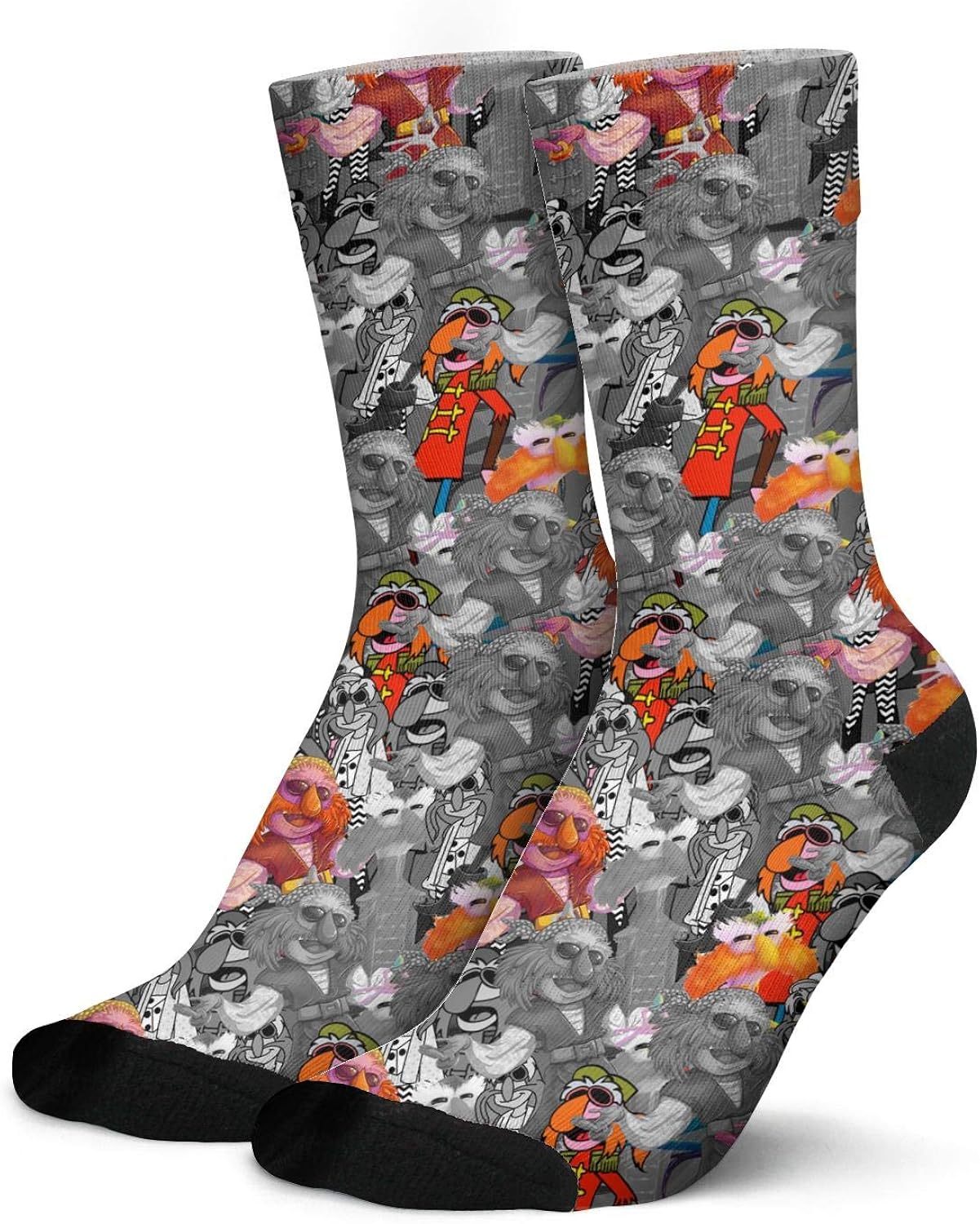 Graphic Mens Athletic Sports Socks Warm Crew Socks High Elastic Long