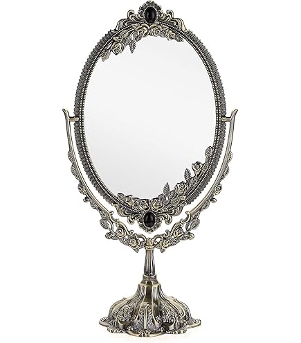 Amazon.com - Guppy 15 inch Metal Vintage Makeup Mirror, Tabletop