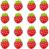 "Honbay 50PCS Cute Fruit Strawberry Embellishments Slime Charms Strawberry Flatback Resin Charms for Hair Clips, Photo Frames, Phone Cases, Jewelry Boxes, Stationery Boxes, Scrapbooking, DIY Crafts"