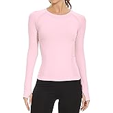 MathCat Workout Shirts for Women Long Sleeve, Workout Tops for Women, Quick Dry Gym Athletic Tops,Seamless Yoga Shirts