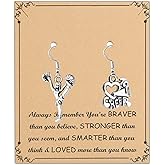 Cheer Charm Earring Cheerleading Earrings Gifts - Cheer Jewelry for Cheerleaders, Coaches or Team