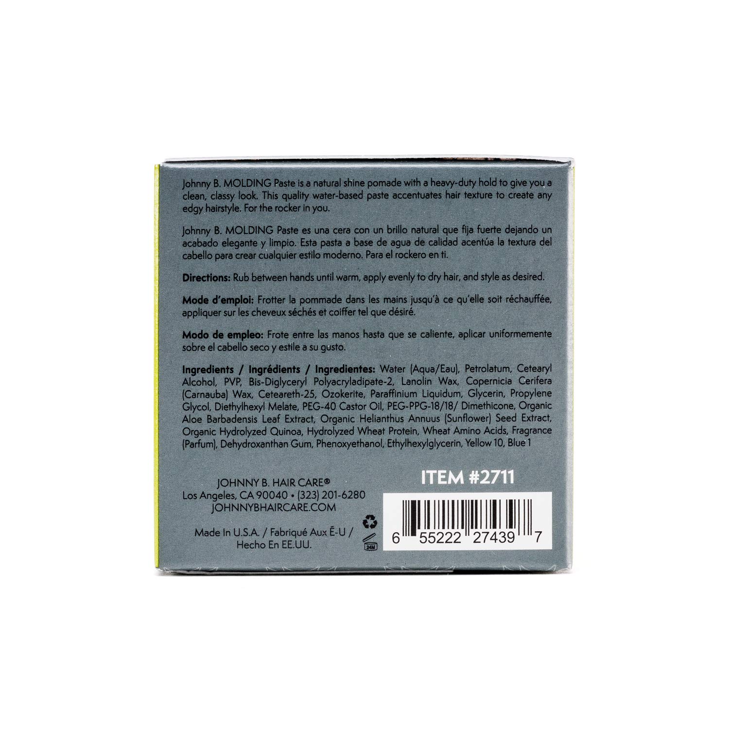 Johnny B Pliable Clay Molding Paste (3 oz): Premium Beauty
