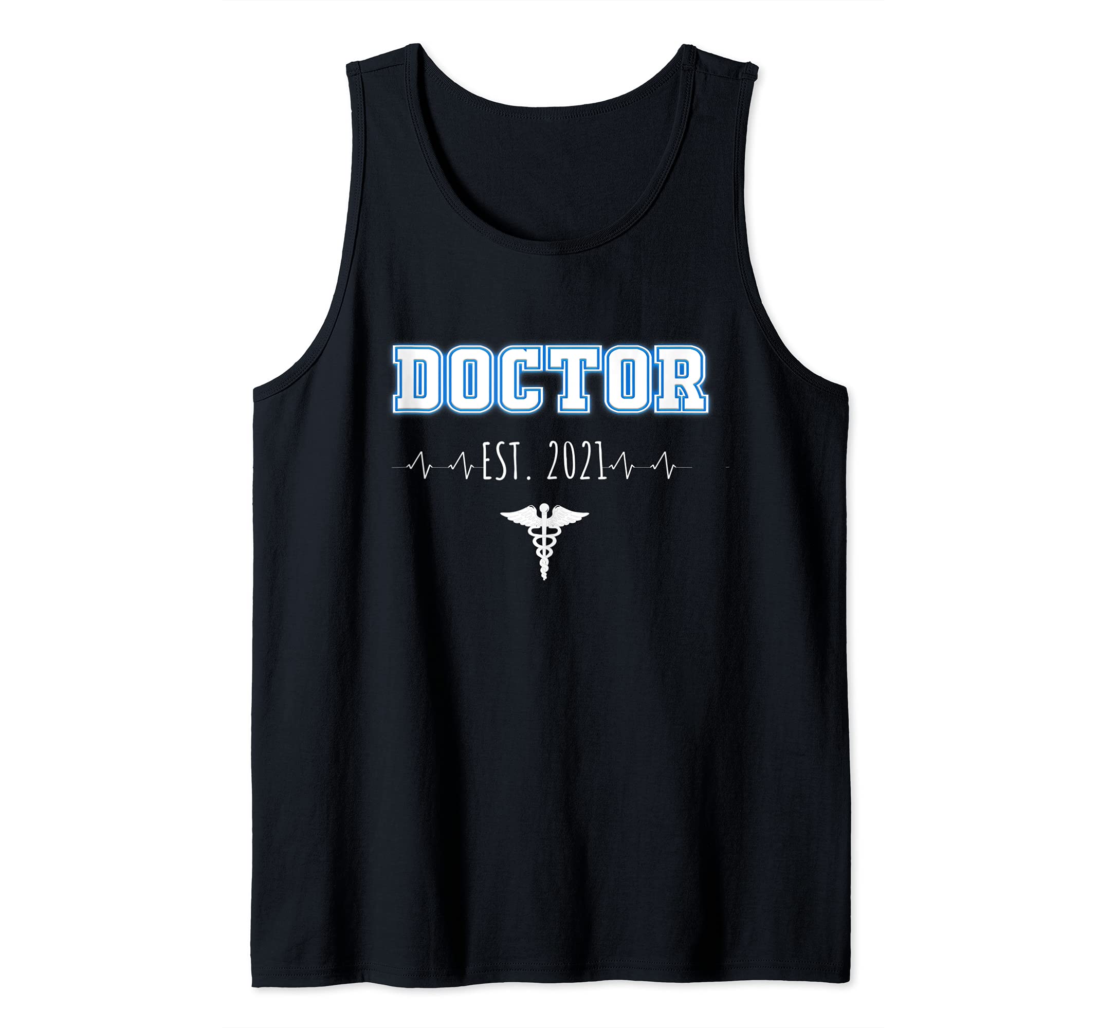 Doctor Est 2021 Medical School Graduate Gifts for New Doctor Tank Top