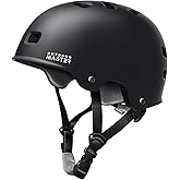 OutdoorMaster Skateboard Cycling Helmet - Two Removable Liners Ventilation Multi-Sport Scooter Roller Skate Inline Skating Rollerblading for Kids, Youth & Adults