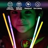 DELEE Glow Sticks 100 Pack Neon Party Bulk with Connectors 8 inch view 4