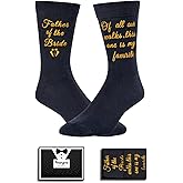 HAPPYPOP Father of the Bride Gifts - Father of the Bride Socks from Daughter, Wedding Socks