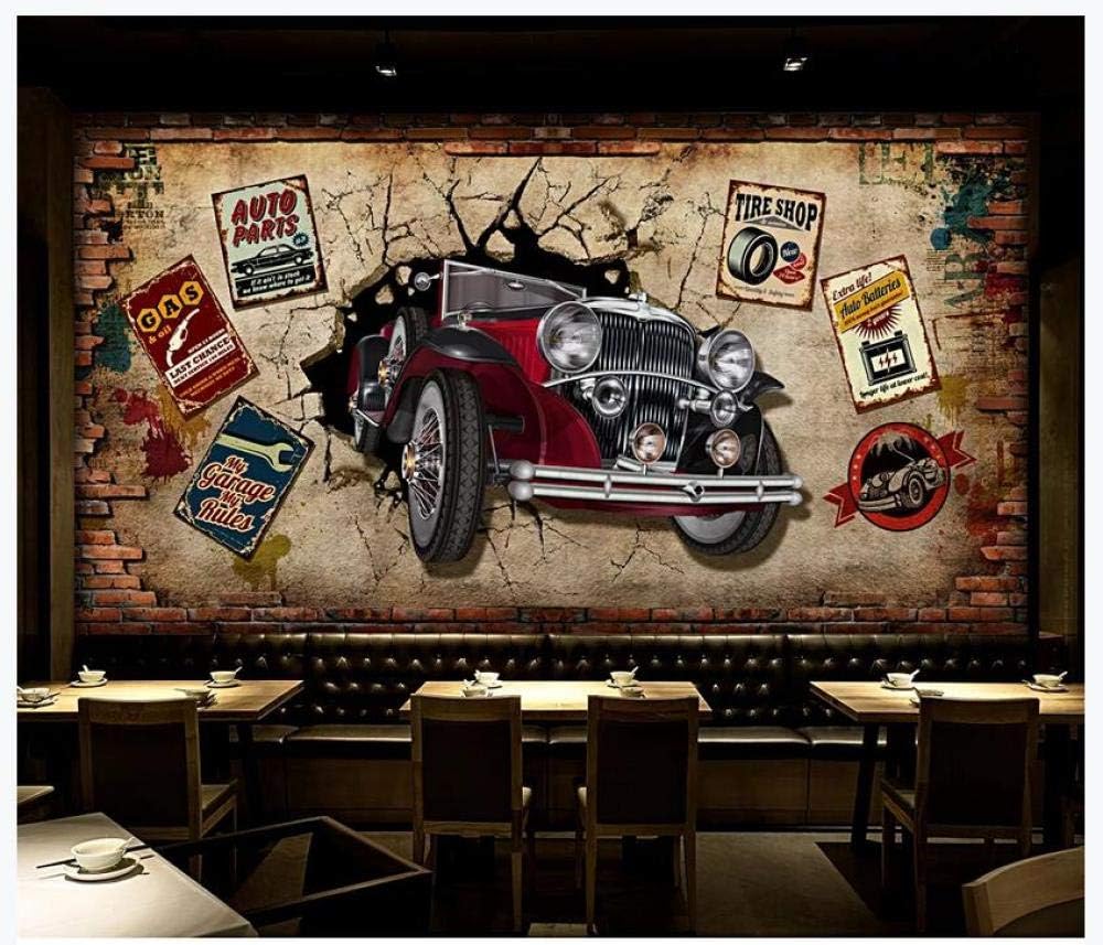 Classic Car Shop Wallpaper