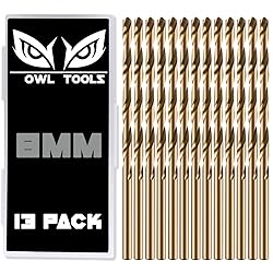Owl Tools 8mm Cobalt Drill Bits - 13 Pack of M35