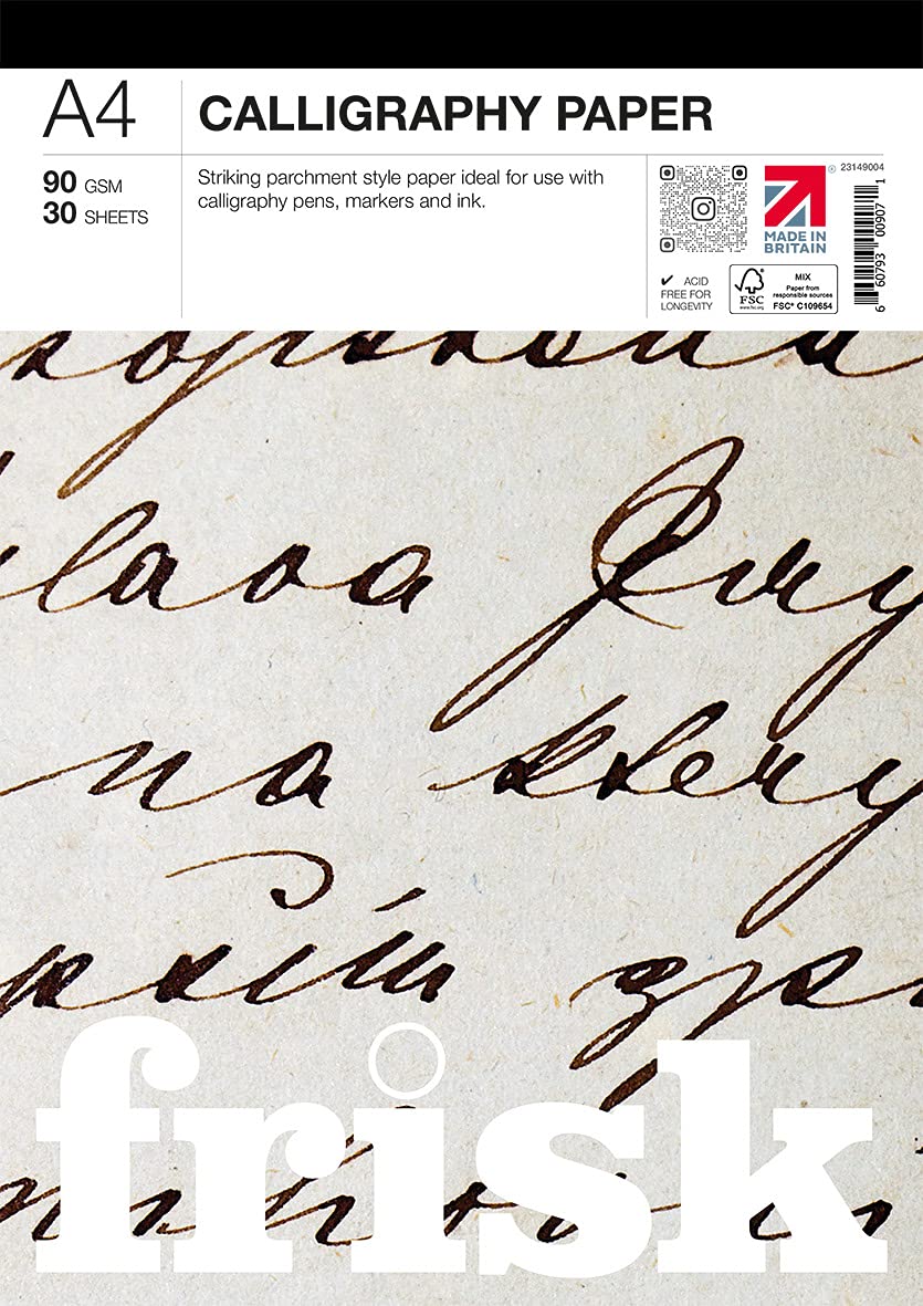 Frisk Calligraphy Paper Pad A4 90gsm