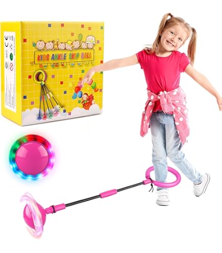 Skip Ball Ankle Toy Blackma Ankle Skip Ball With Colorful LED