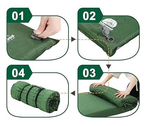 Underwood Aggregator Foam Camping Mattress - Roll Up Sleeping Mat for Cot, Foam Sleeping Pad for Camping with Cover for Kids, Adults, Portable Camping Memory Foam Camping Mattress - Roll Up Sleeping Mat for Cot, Foam