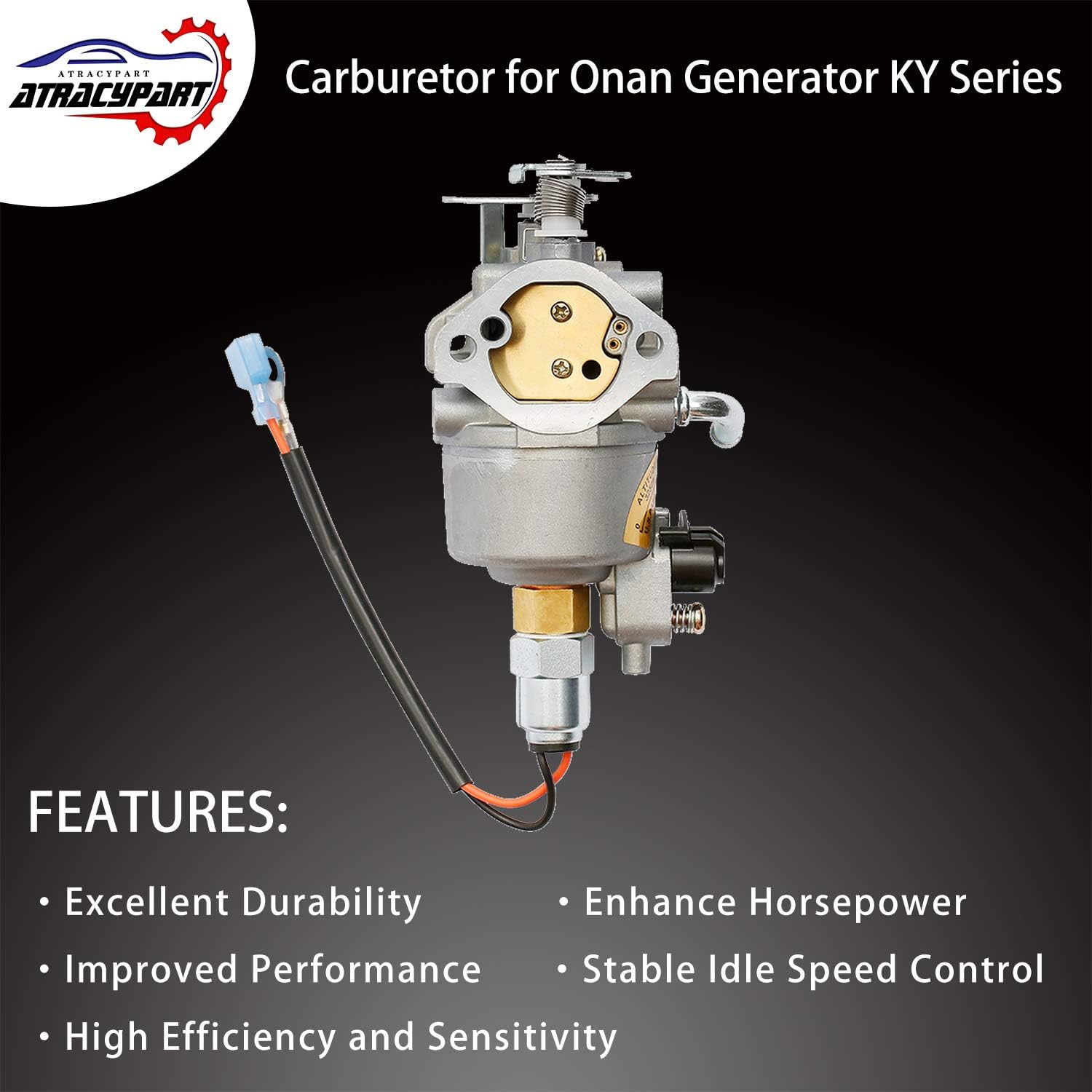 Carburetor Carb with Gaskets for Onan Cummins Generator & Microquiet 4000-Watt 4KYFA26100 4KYFA26100P 4KYFA26100K Replace# A042P619, A041D736, 146-0785: Automotive