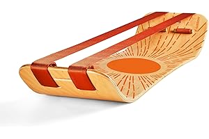 GIBBON SlackBoard Plus & Stand - 2-in-1 Slackline Balance Board for Adults - Workout Equipment Home Gym Training - Wooden Bal