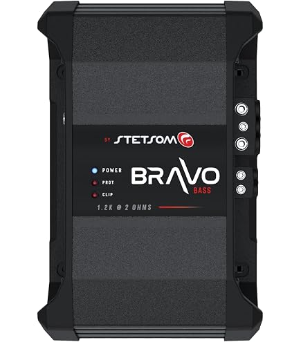 Amazon.com: Stetsom Bravo BASS 1200 1 Ohm - Mono Car Amplifier