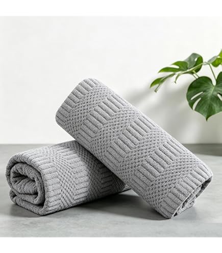 Amazon.com: 2-Pack Super Soft Microfiber Bath Towel Set - Highly