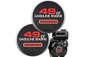 SOFO 2PCS 49cc Modified Pull Starter Sticker - for Predator 212cc 196cc 224cc 200cc Engine for Coleman BT200X CT200U KT196 Baja MB200 Performance Parts Go Kart Mini Bike