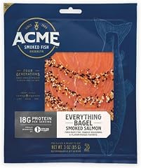 Acme Smoked Fish Everything Bagel Cold Smoked Atlantic Salmon, 3 Ounce