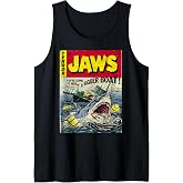 Jaws Pulp Attack Comic Cover Sleeveless Tank Top