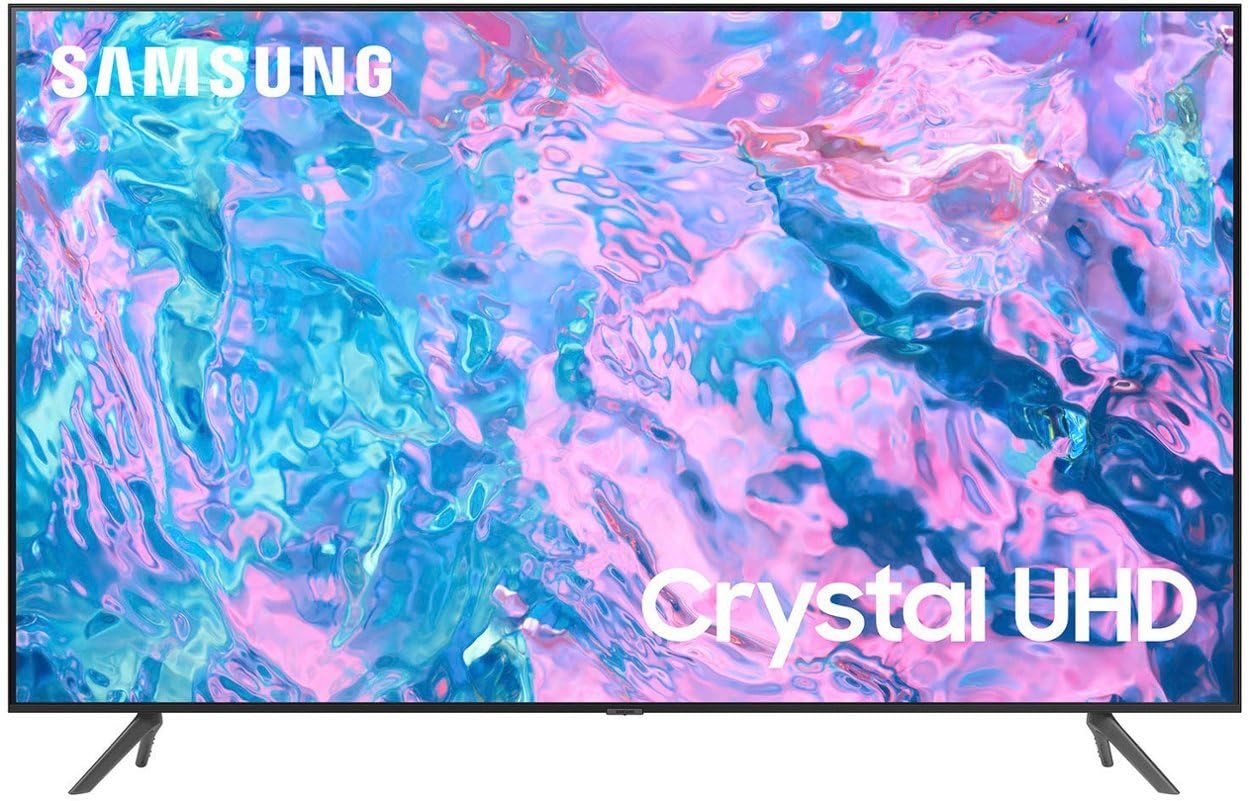 Photo 1 of SAMSUNG 43-Inch Class CU7000 Series Crystal UHD 4K Smart TV HDR PurColor, Gaming Hub,Motion Xcelerator, Q-Symphony,Compatible with Alexa & Google Assistant UN43CU7000DXZA (Reacondicionado)