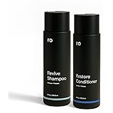 Ro Men's Revive Shampoo & Restore Conditioner Duo | Exfoliates, Clarifies, Fortifies & Moisturizes for Thicker Looking Hair, Made Without Sulfates, Parabens, or Phthalates | 8 fl oz (Pack of 2)