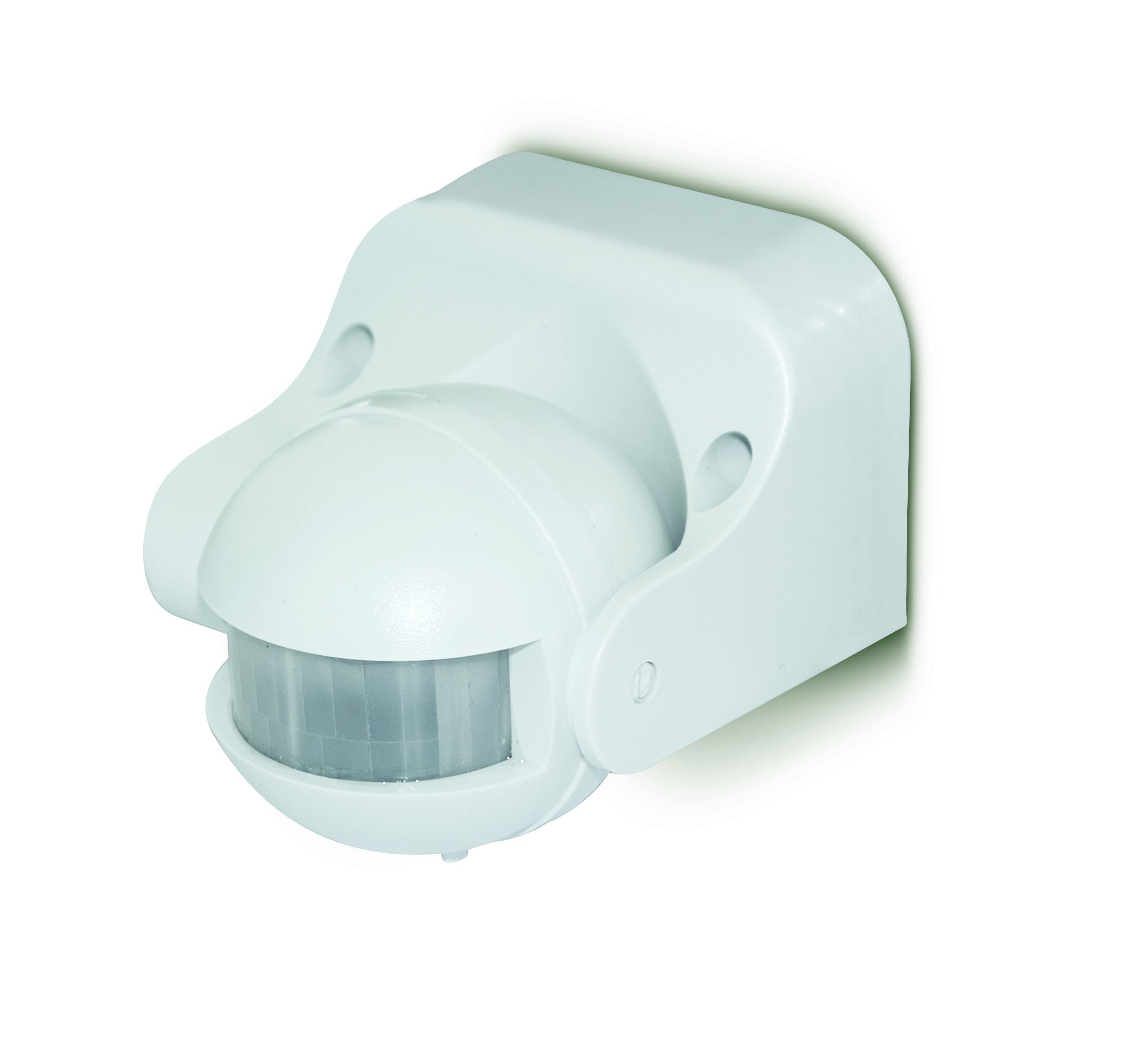 Luceco LED Tilting PIR Motion Sensor Wall Mounted Lighting, 180 Degree Angle, White Polycarbonate (PC)