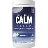 Natural Vitality Calm Sleep Drink Mix – Mixed Berry, Melatonin & Magnesium, 4 Oz (Gluten-Free, Vegan)