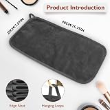 Nineigh 6pk Microfiber Makeup Remover Cloth Flannel Face Towel Reusable Grey view 5