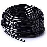 MIXC 50FT 1/4" Irrigation Tubing, 0.27" OD x 0.15" ID Drip Irrigation Hose | Fits Most 1/4" Fittings, Premium PE Material, UV Resistant, Flexible 1/4" Drip Line for Garden/Lawn/Raised Bed/Greenhouse