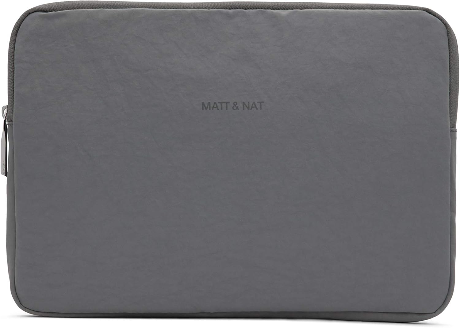 Matt & Nat Vegan Handbags, Kehl 13 Oam Laptop Sleeve, Grey - 100% Animal & Cruelty Free, 100% Recycled Linings, Eco-Friendly