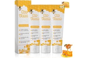 Hlonns New Bee Venom Joint and Bone Gel, Bee Venom Gel, New Bee Extract, Bee Venom Honey Cream for Knee and Hands (3boxes)