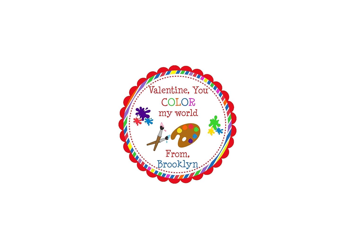 Amazon Com You Color My World Valentine Art Valentine s Valentine s School Valentine s Set Of 12 s Handmade