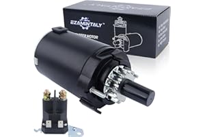 Ezamintaly Starter Motor & Solenoid Relay for Kohler Courage Engine, for Cub Cadet LTX1040 LTX1045 2014, XT1 LT42, 2009801 2009805 2009806 2009808 2009810 2009811