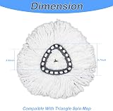 UNU 6pk Mop Head Replacement for Vileda Triangle Swivel Mops Microfiber view 2