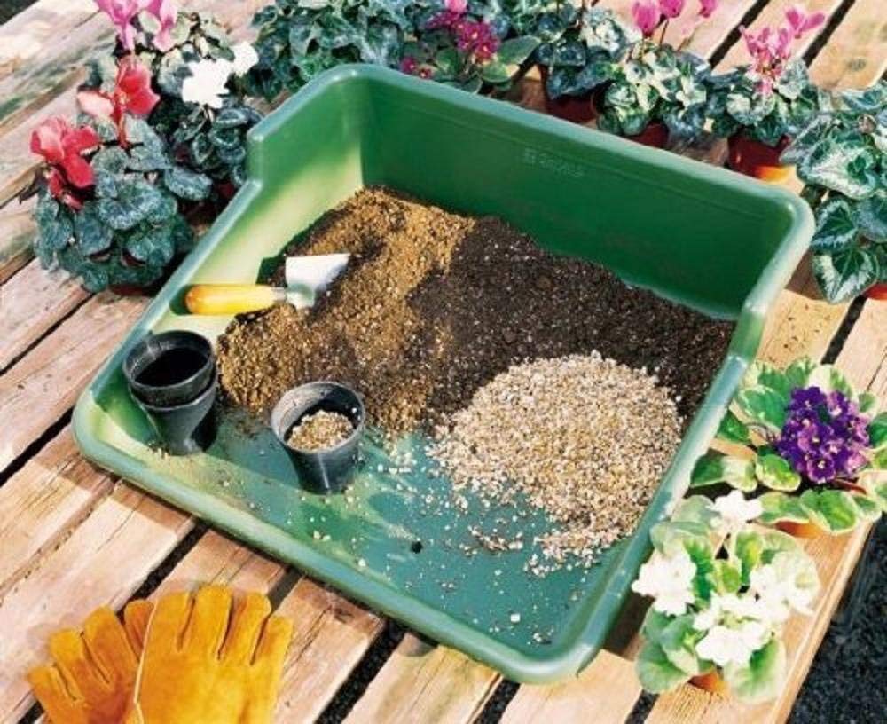forestfox Garden Potting Tidy Tray Green Compact Greenhouse Hydroponics