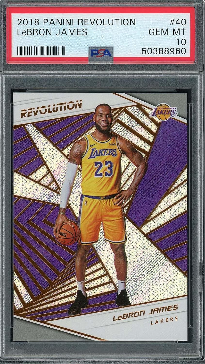LeBron James 2018 Panini Revolution Basketball Card 40 Graded PSA 10