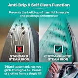 Tower Steam Iron 3100W Ceraglide Ceramic Soleplate 180g Steam Boost 360ml view 5