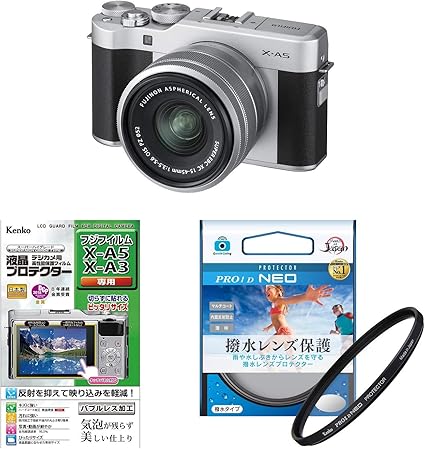 Amazon Fujifilm ミラーレス一眼カメラ X A5レンズキット シルバー スターターキット X A5lk S ミラーレス一眼 通販