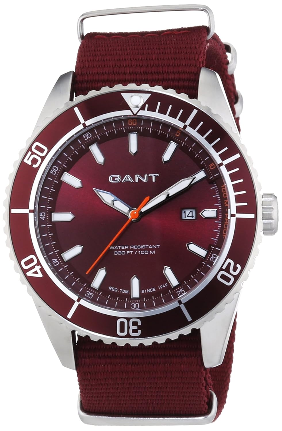 GANT Gents Watch XL Analogue Quartz Seabrook Military Nylon W70635